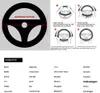 Auto Lenkradbezug, strapazierfähig, Echtleder, rutschfest, Produktbild-Vorschau 6