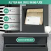 Boîte aux lettres en acier inoxydable anthracite Avalo avec Voir les images du produit 7