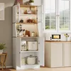 Modern wit sideboard met LED-verlichting – minimalistisch Productafbeelding-voorbeeld 2