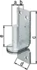 GAH Alberts morsetto DI su piastra 13x11mm TZN - 311209 Anteprima dell’immagine prodotto 5