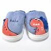 Kögler Kinder Dino Hausschuhe Plüsch Pantoffeln Blau/Grau Produktbild-Vorschau 5