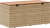 vidaXL Záhradná truhlica béžová 110x50x54 cm Poly ratan Náhľad obrázku produktu 6
