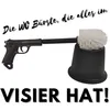 Pistole Toilettenbürste mit Halter in schwarz - hält dein Produktbild-Vorschau 4