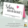 50 Tischkarten 'Schön, dass du da bist', Colorful Love Pink Produktbild-Vorschau 4