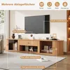 Merax TV-meubel met 2 schuifdeuren en 1 lade, TV-kast van Productafbeelding-voorbeeld 5