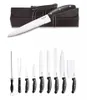 BBQ Grill XXL 10 tlg Messerset faltbare roll Tasche Messer Produktbild-Vorschau 1