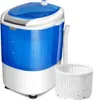A white and blue portable mini washing machine is shown against a white background. Produktbild-Vorschau