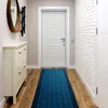 TAPIS DE COULOIR ANTIDÉRAPANT PIÓRA plumes bleu foncé 80cm Voir les images du produit 3
