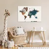 MuchoWow® Poster Weltkarte - Blau - Farbe 90x60 cm - Produktbild-Vorschau 7