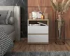 A modern bedroom setting with a nightstand next to a bed. Náhled obrázku produktu