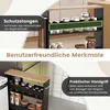COSTWAY Wózek do wnęki o szerokości 13 cm, 4 półki, wąski Podgląd zdjęcia produktu 7