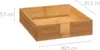 Serviettenhalter aus Bambus, 20 x 20 cm, Serviettenständer Produktbild-Vorschau 2
