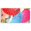 DEQORI Hybrid Leinwand Bild 60x30 cm 'Bunte Schirmvielfalt' Produktbild-Vorschau 2