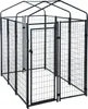 Hundezwinger Hundekäfig Hundehaus 185x117x185 cm mit Dach Produktbild-Vorschau 4