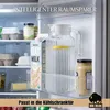BigDean 2 Stück Kühlschrankkrug 1,1 Liter Glas Wasserkrug Produktbild-Vorschau 2