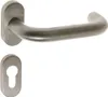 Klamka INOX z owalnym szyldem tylnym B-HARKO KI 02, rozeta Podgląd zdjęcia produktu 1