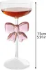 Šampanské sklo Ružový luk Móda Clear Tall Wine Glass Cup Náhľad obrázku produktu 8