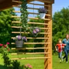 PINEEA Staketenzaun aus Haselnuss 90 cm Hoch – 5m Langer Produktbild-Vorschau 2