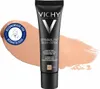 A tube of Vichy Dermablend 3D Correction foundation is shown on a smear of foundation, with a 'Recommended by Dermatologists' badge. Produktbild-Vorschau