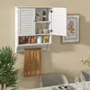 COSTWAY armadietto a muro 3 ripiani, armadietto da bagno Anteprima dell’immagine prodotto 7