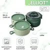 FRADABOX® Bento Lunchbox „Elliot“ 2400ml, 3 Etagen mit Produktbild-Vorschau 2