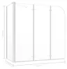 vidaXL Duschabtrennung 120x69x130 cm Hartglas Transparent Produktbild-Vorschau 7