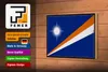 Holzschild Flagge Marshallinseln 18x12 cm Retro Flag Produktbild-Vorschau 3
