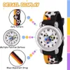 Analog, 3D Cartoon Lernuhr Quarzwerk, Silikon Uhrenarmband, Produktbild-Vorschau 5