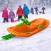 Aga Kinder Schlitten DS491 Gelb, Hochwertige lenkbare Produktbild-Vorschau 7