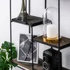 Skye Decor, Lotus, Wandregal, Schwarz, 100 % FICHTENHOLZ, Produktbild-Vorschau 2