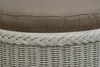 KRINES HOME  Rattan Bad Hocker Wäschekorb Rund Weiß mit Produktbild-Vorschau 11
