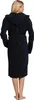 Schiesser peignoir essentials bathrobe with hood navy Voir les images du produit 7