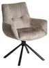 riess-ambiente Stuhl SIGNATURE taupe schwarz Samt Metall Produktbild-Vorschau 13