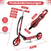 Habib Kickroller mit 205mm XXL Rädern | Klappbar: Rot Produktbild-Vorschau 8
