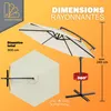 KINGSLEEVE® Parasol de jardin extérieur en alu Parasol Voir les images du produit 3