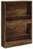 vidaXL Szafka na buty dąb wędzony 59x17x81 cm materiał Podgląd zdjęcia produktu 6