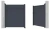 Gartentor Flügeltor - 305 x 180 cm - Aluminium - Anthrazit Produktbild-Vorschau 3