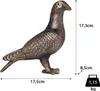 Taube Täubchen Vogel massives Gusseisen Gartendeko Figur Produktbild-Vorschau 3