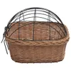 vidaXL Fahrradkorb Vorne mit Deckel 50x45x35 cm Natur Weide Produktbild-Vorschau 6