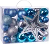Brubaker 50-teiliges Set Weihnachtskugeln mit Baumspitze - Produktbild-Vorschau 1