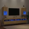 TV skříňky s LED osvětlením 2 ks dub Sonoma 30,5x30x60 cm Náhled obrázku produktu 4