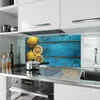 Küchenrückwand Spritzschutz Glas mit Motiv Zitronen auf Produktbild-Vorschau 2