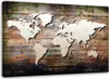 Leinwandbild alte weltkarte 120x80 cm Feeby braun wandbild Produktbild-Vorschau 1