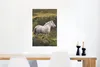 MuchoWow® Poster Pferd - Gras - Weiß 60x90 cm - Produktbild-Vorschau 5