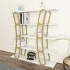 Skye Decor, Adar - Bianco, Oro, Libreria, Bianco, 100% Anteprima dell’immagine prodotto 1