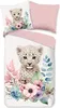 Good Morning Kinderbettbezug "Blumen mit Leopard" - Produktbild-Vorschau 1
