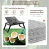 A comparison of bamboo and inferior material for a laptop table. Podgląd zdjęcia produktu