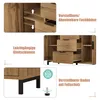 Cassettiera Flieks con 3 cassetti e 2 ante, credenza per Anteprima dell’immagine prodotto 4