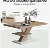 CASARIA® Table basse blanc chêne 90x60x45cm Table de salon Voir les images du produit 2