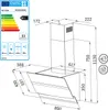 Dunstabzugshaube 80cm HERMES809HC RGBW Ambientebeleuchtung Produktbild-Vorschau 10